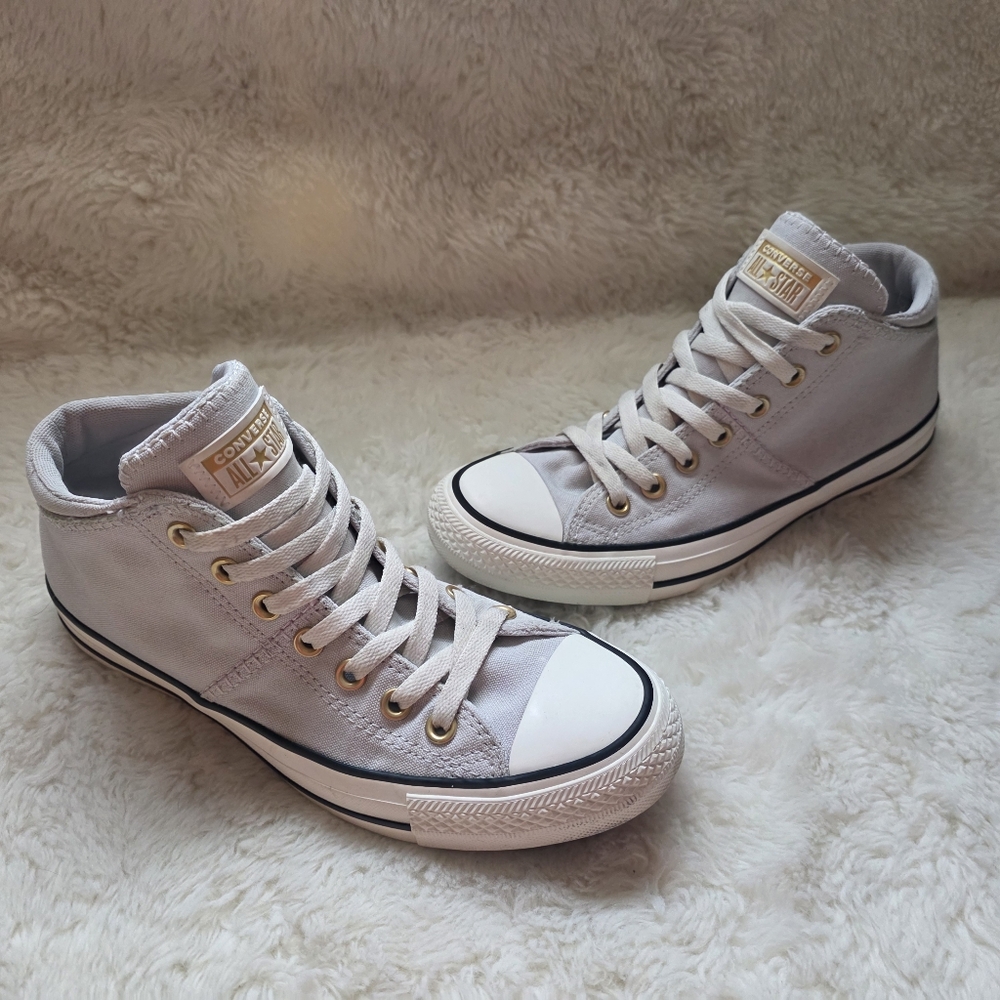 Converse Chuck Taylor All Star Madison Mid Floral Grey Gold Women's Size 9